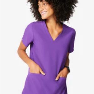 Figs Women's Purple Scrub Top